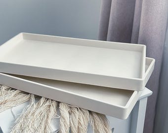 Concrete Decorative Tray Set | Modern Home Decor Tray | Coffee Table Styling Tray | Salon Display Tray | Boutique Display Prop | Minimalist