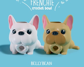 Französische Bulldogge Garnschüssel Halter (Digitale Dateien für 3D Drucker)