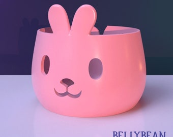 Bunny Yarn Bowl Holder for Knitting Crochet | Accessories | Supplies | Gift | Digital files for 3d Print Filament Resin