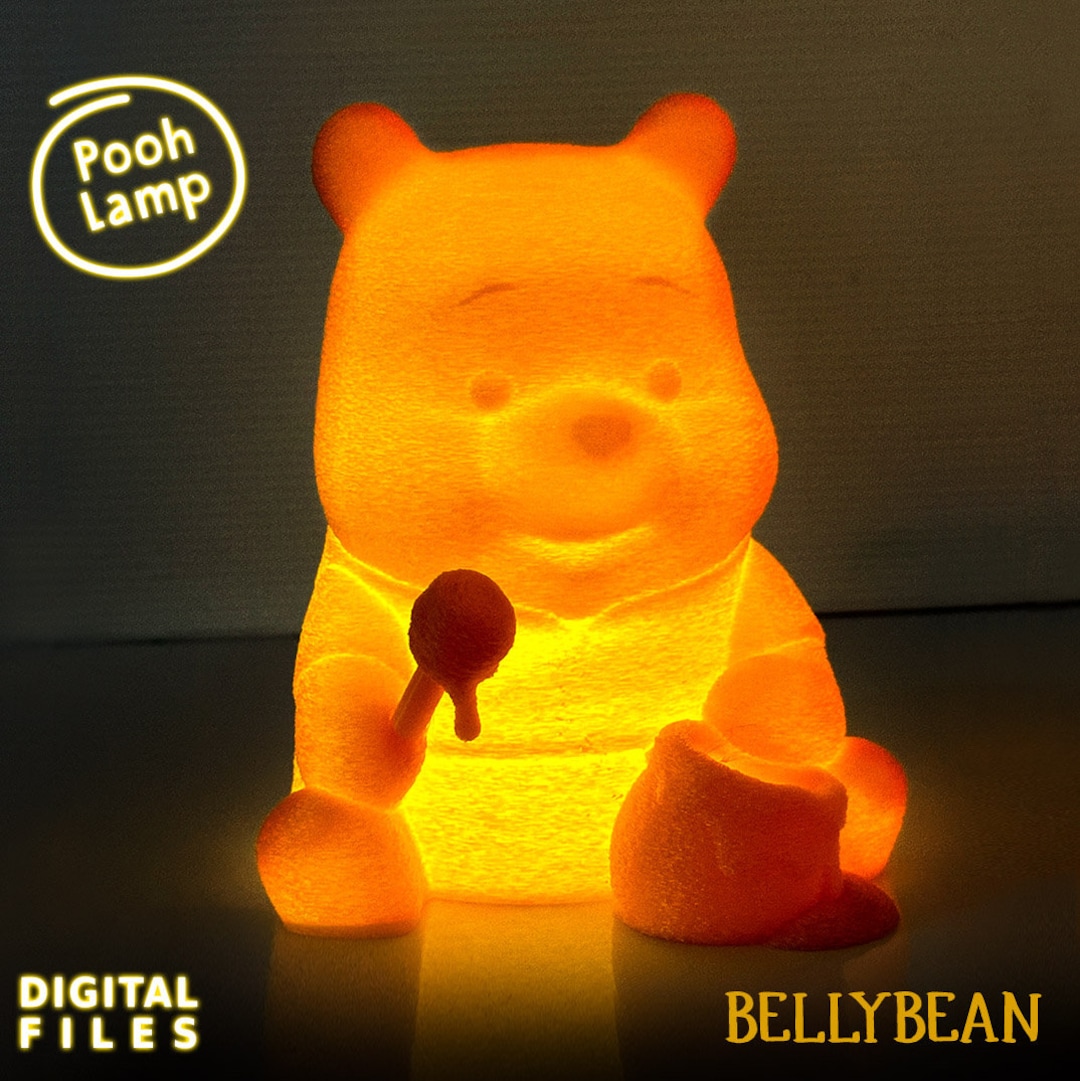 Winnie The Pooh LED Lamp Fanart Night Light digital Files For 3D winnie-the-pooh-led-lamp-fanart-night-light-digital-files-for-3d