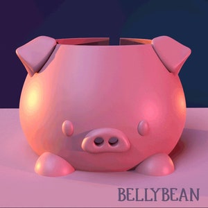 Plump Piglet Garnschüssel Halter für Stricken Häkeln | Zubehör | Lieferungen | Geschenk | Digitale Dateien für 3D Druck Filament Resin