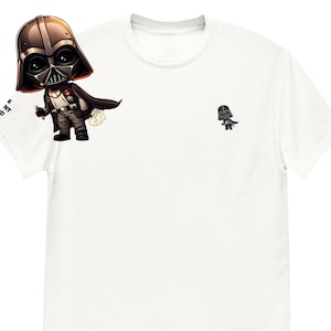 Fart Vader besticktes unisex Baumwollshirt Darth Vader Star Wars