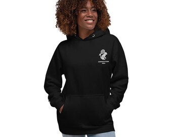 Monkey Tennis Competition 2024 geborduurde unisex hoodie