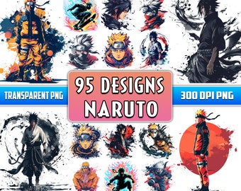 95 Designs Anime/ Manga Png Mega Bundle, Anime Png Sublimation, Manga Watercolor Png Clipart Sublimation Digital Download