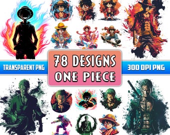 78 Designs Anime/ Manga Png Mega Bundle, Anime Png Sublimation, Manga Watercolor Png Clipart Sublimation Digital Download