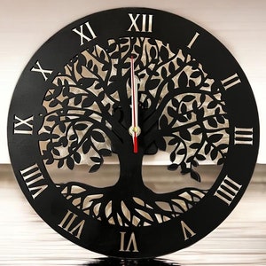 Tree of Life Clock - Laser Cut Digital Download Files for DIY Laser Engraving