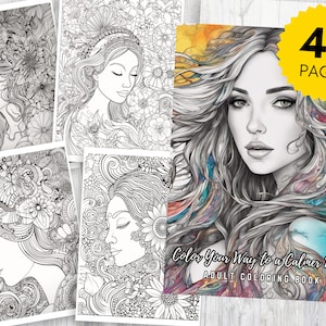Livro de colorir para adultos: pinte o seu caminho para uma mente mais calma | 48 designs calmantes | 49 Cartões de Afirmação