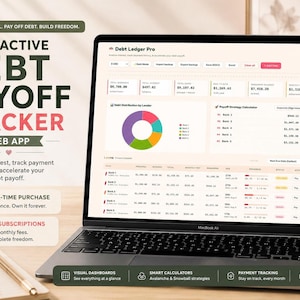 Interactive Debt Ledger HTML Dashboard | Snowball & Avalanche Strategy Calculator | Financial Tracker
