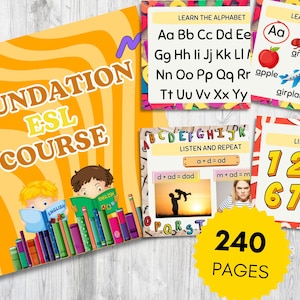 ESL Teacher's Guide: Beginner English, Lesson Plans (240 Pages)