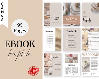 Minimalist Beige Ebook Template: 96-Page Canva Layout (US Letter)