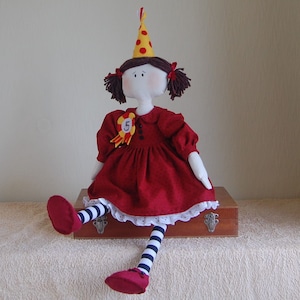 Birthday Girl Rag Doll PDF Digital Download Sewing Pattern