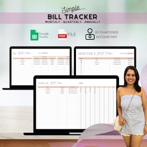 Annual Bill Tracker: Monthly Budget Planner (Google Sheets & PDF)