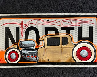 Hot Rods Hand Painted Lettered Sign Garage Art - Etsy