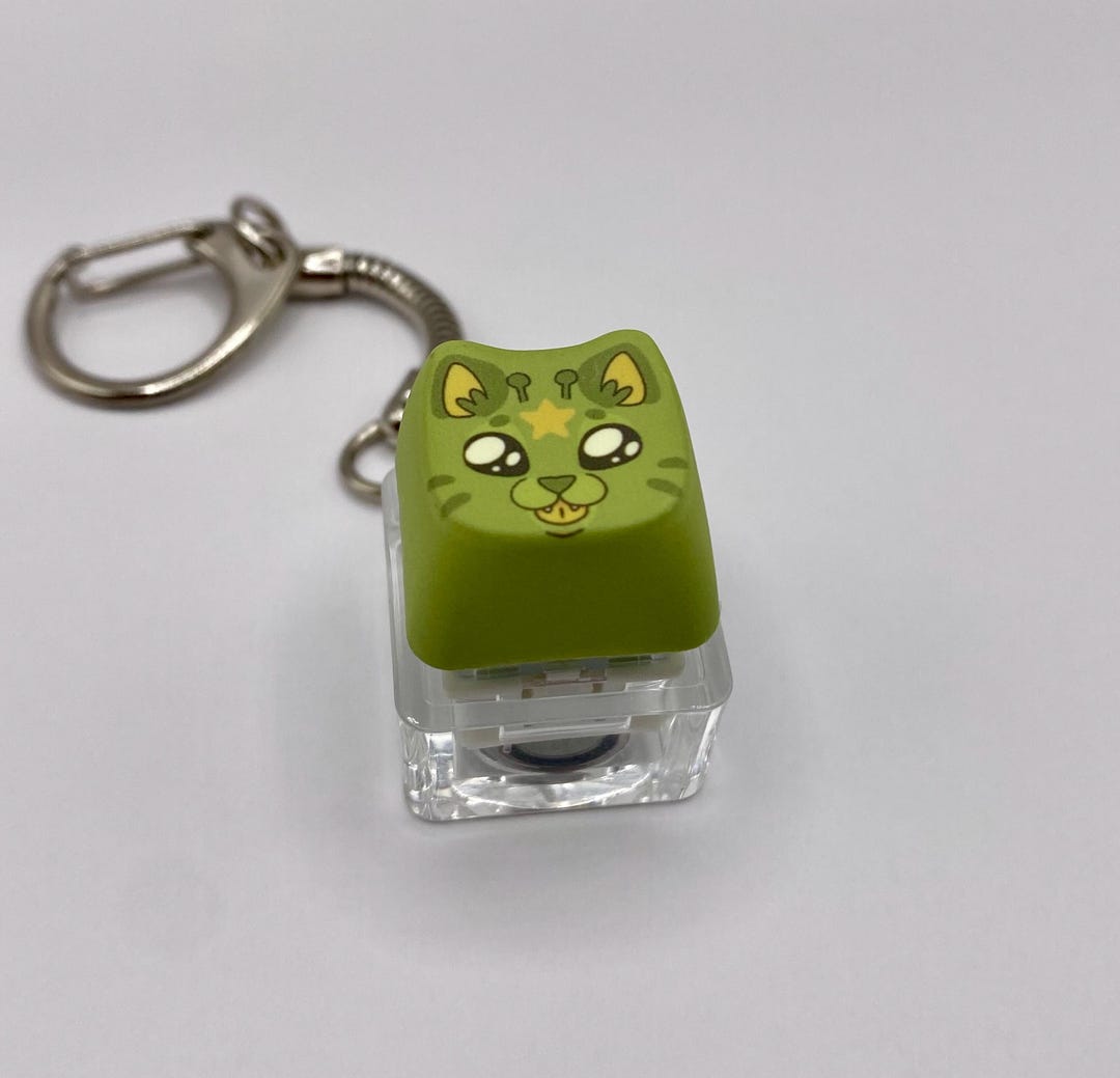 RGB Clicky Keycap Keychain | Light up Keyboard Keychain | Gamer Fidget ...
