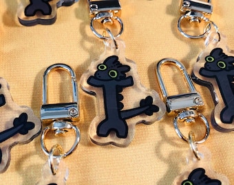Toothless Dragon Dancing Acrylic Keychain: Ita Bag Charm