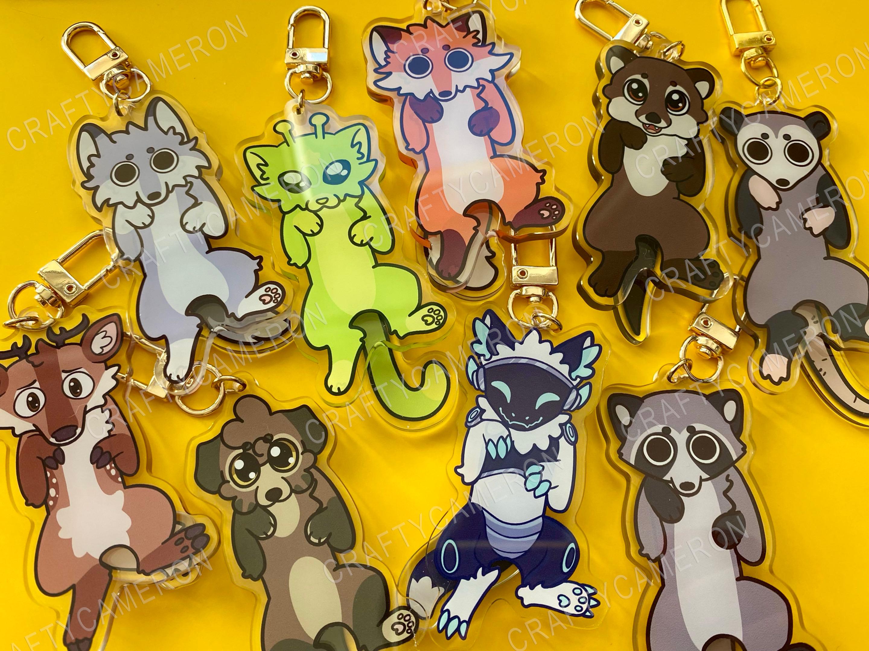 Fox Wolf Deer Protogen Alien Cat Puppy Dog Otter Opposum Raccoon