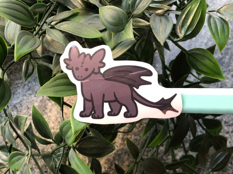 Toothless Computer Sticker Toothless Dragon Vinyl Sticker: Waterproof Laptop Decal - Etsy