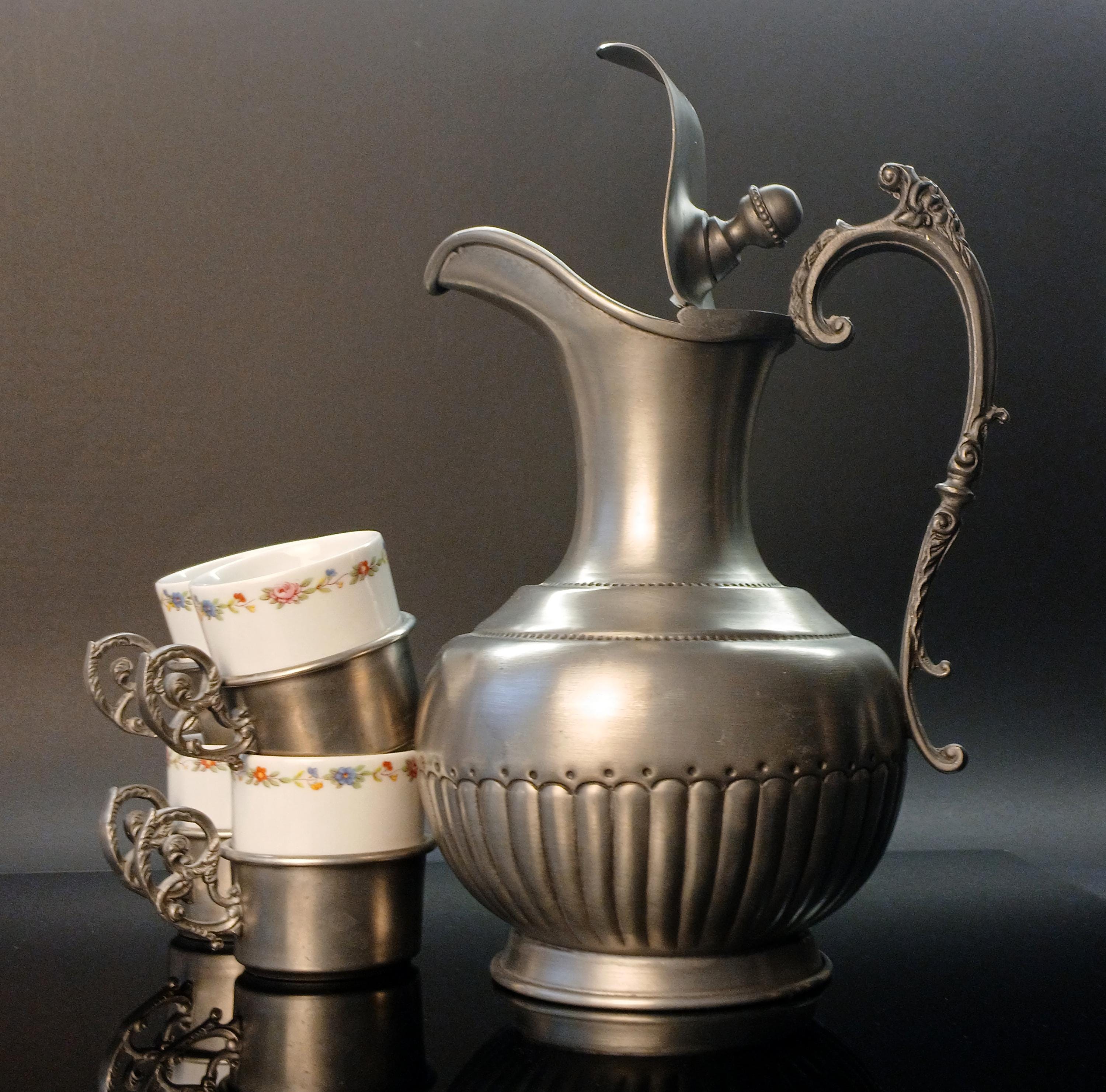 ピューター　ビールジョッキ　SKS ZINN95%　ドイツ工芸品　アンティーク 95 zinn germany - Etsy 日本