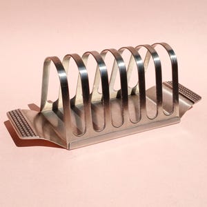 Vintage German Toast Holder stainless steel 18/8 . Mid-Century. Napkin holder. Tabletop letter holder. Bar,Restaurant, Farmhouse.