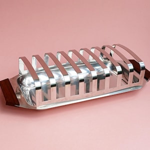 Vintage German Toast Holder - Mid-Century Steel Toast Rack - Kitchen, Cafe, Bar,Restaurant, Farmhouse