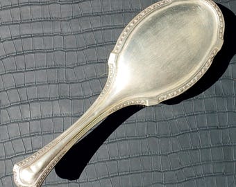 Vintage Royal Artistic Silver Hairbrush With Floral Embossed  display picture 2