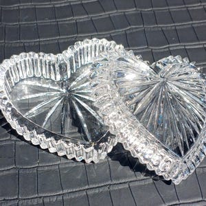 Caixa de cristal em formato de coração vintage da Nachtmann – Porta-joias em cristal com 24% de chumbo, com caixa original, fabricada na Alemanha. imagem 4