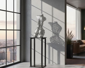 Female Torso Sculpture | Hand-welded Modern Shadow Art Decor