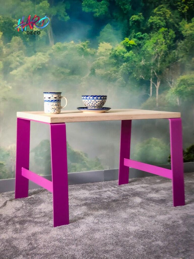 Steel Table Legs | DIY Bench | Orange countertop base image 2