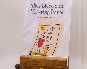 Father's Day Gift Card: Child's Drawing - Best Dad in the World, Father's Day Gift, Father's Day Card, Father's Day Gift Ideas