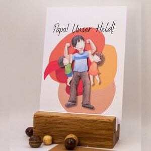 Vatertag Geschenk Papa unser Held Karte Bester Papa der Welt, Vatertagsgeschenk, Vatertag Karte, Vatertag Geschenkideen, Fathers day gift