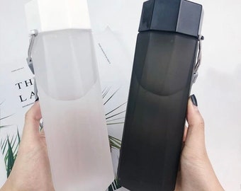 Transparent créatif éco mignon bouteille d’eau en plastique cadeau de Noël pour son cadeau pour maman design unique fait à la main esthétique boisson de sport