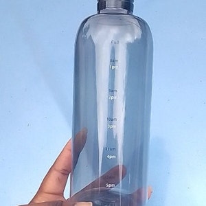 Aesthetic glass simple cute drink ware multi-purpose eco Christmas water bottle popular right now drinking schedule transparent gift image 3