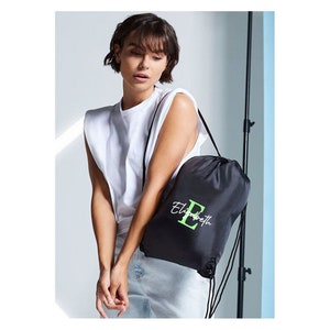 Personalised PE Kit Drawstring Bag swim bag gym bag for School or Gym