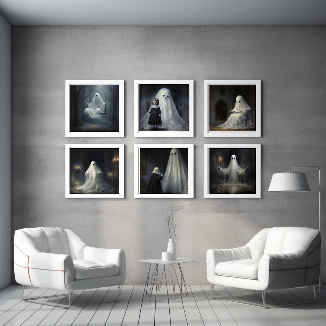 PRINTABLE Halloween Wall Decor, Ghost Posters, Gorgeous Digital Art ...
