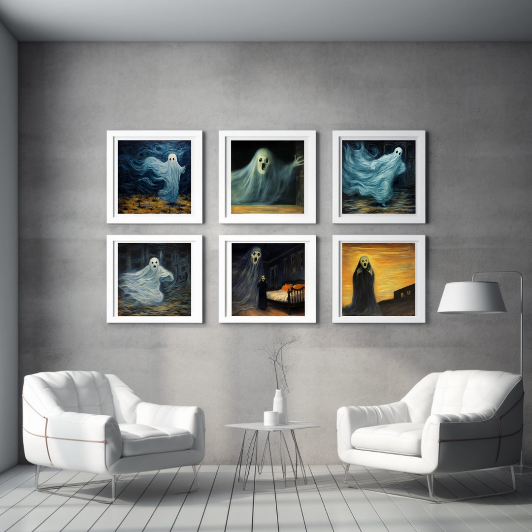 PRINTABLE Halloween Wall Decor, Ghost Posters, Gorgeous Digital Art ...