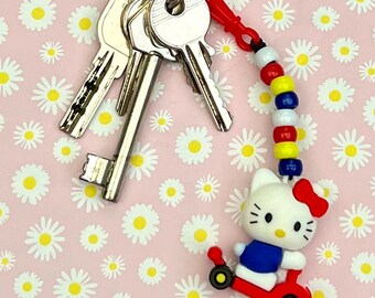 Porte-clés Kawaii Kitty - Joli porte-clés central pour sac