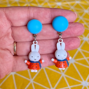 Miffy Earrings - Gift for Miffy Fan Stocking Filler