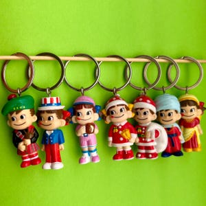 Fujiya Milky Peko-chan /flask /KeyHolder /mini model