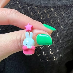 Miffy Earrings - Cute Bunny Jewelry