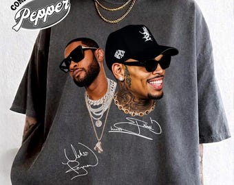 Chris Brown Usher Comfort Colors Shirt Vintage R&B Tour Fan Tee
