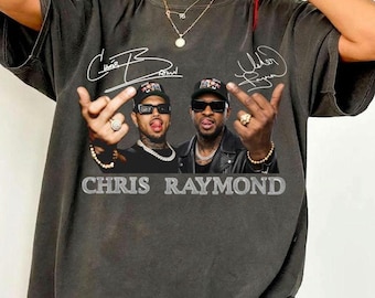 Camisa Comfort Colors con estampado gráfico de Usher y Chris Brown