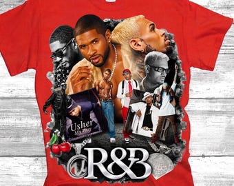 Chris Brown and Usher Shirt R&B Concert Tee Urban Style