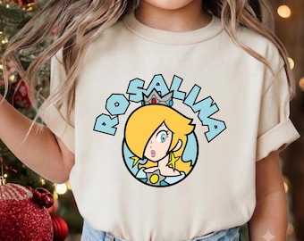 Rosalina Shirt, Super Mario Striped Portrait Tee, Nintendo World Family Vacation Trip Shirt