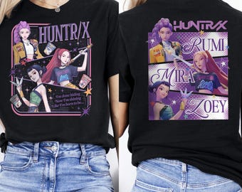Camiseta del grupo Demon Girl del Kpop, camiseta con gráficos de anime