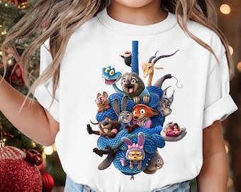 Zootopia Kids Shirt Judy Nick Disney Graphic Tee Toddler Youth Adult Party Gift