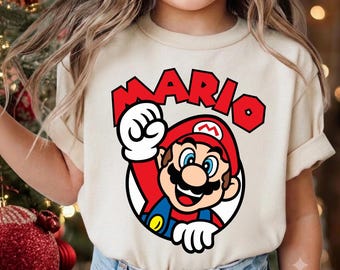 Super Mario Brothers Shirt Gamer Dad Birthday Tee Family Matching Gaming Shirts