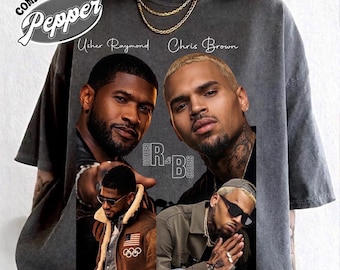 Chris Brown Usher Comfort Colors Shirt Vintage R&B Concert Graphic Tee