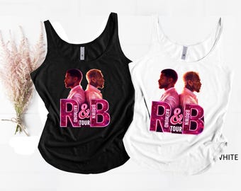 Chris Brown Usher RNB Camiseta sin mangas Conjunto de concierto Hip Hop Streetwear Festival 2026