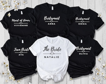 Custom Last Rodeo Bachelorette Party Shirts Bride Squad Matching Bridal Party Tees