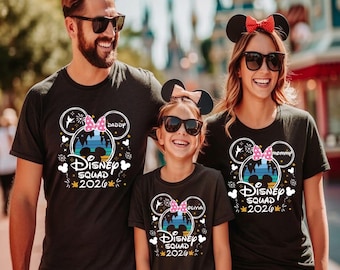 Custom Disney Squad 2026 Family Vacation Matching Shirts
